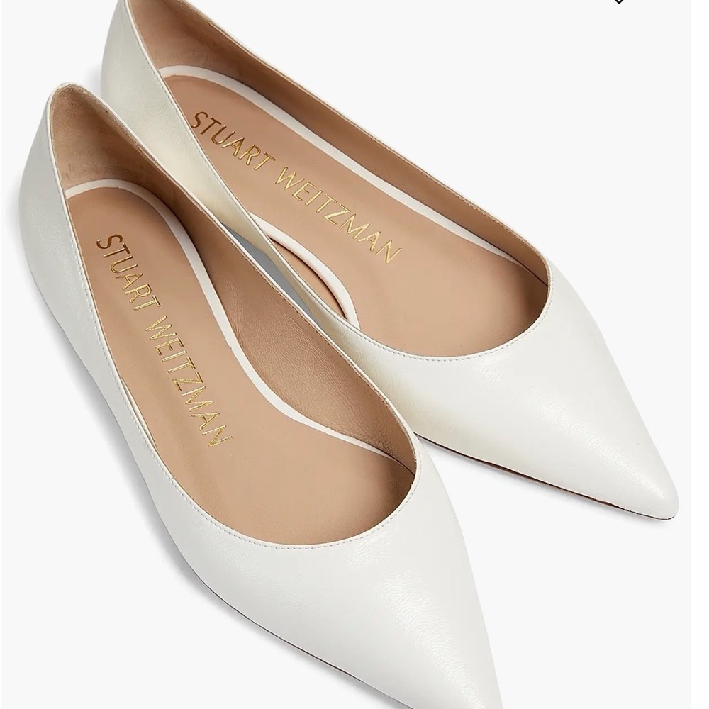 Stuart Weitzman Emilia Pointed Toe Ballet Flats